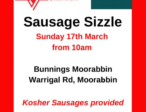 Bunnings Sausage Sizzle – 17th March 2019